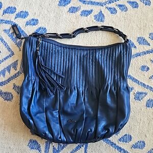 Cole Haan blue Amalfi hobo bag